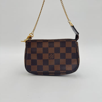 La Mini Pochette Accessoires Damier Ébène