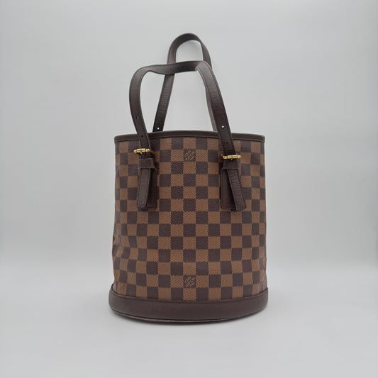 Le Sac Seau Marais Damier Ébène PM