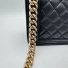 Chanel Boy Noir – Cuir de Veau – Bijouterie Dorée
