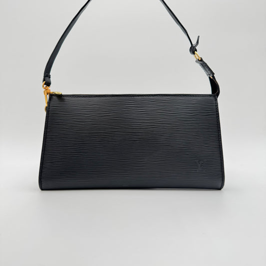 La Pochette Accessoires Épi Noir