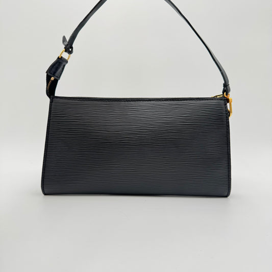 La Pochette Accessoires Épi Noir